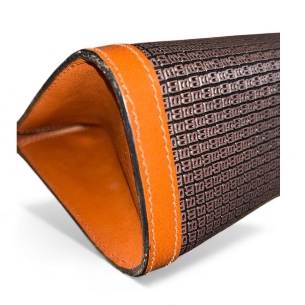 Bally Vintage Woven Lambskin & Embossed Clutch Bag - Picture 3 of 8